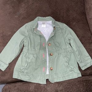 Baby Girl Green Cargo Jacket